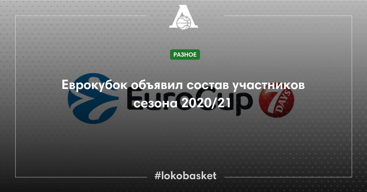 Еврокубок объявил состав участников сезона 2020/21 - ПБК ...